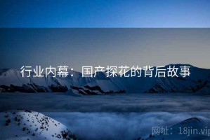 行业内幕：国产探花的背后故事