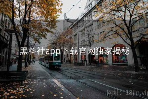 黑料社app下载官网独家揭秘