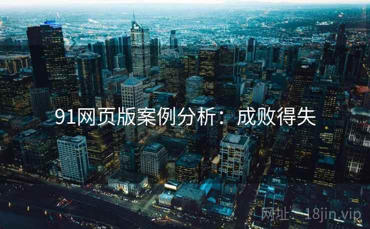 91网页版案例分析：成败得失