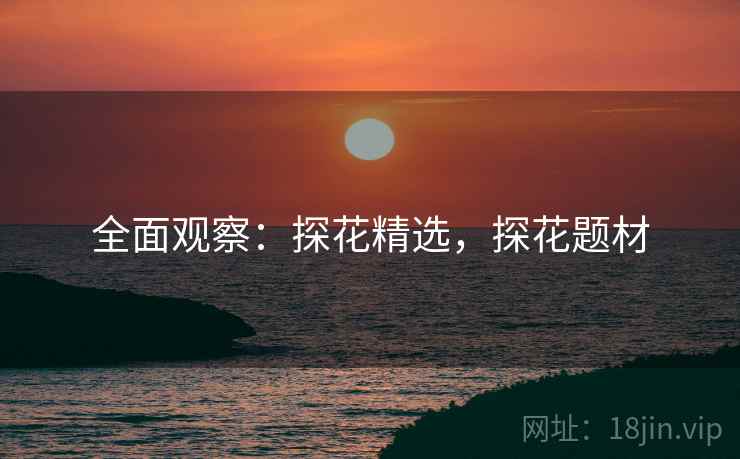 全面观察：探花精选，探花题材