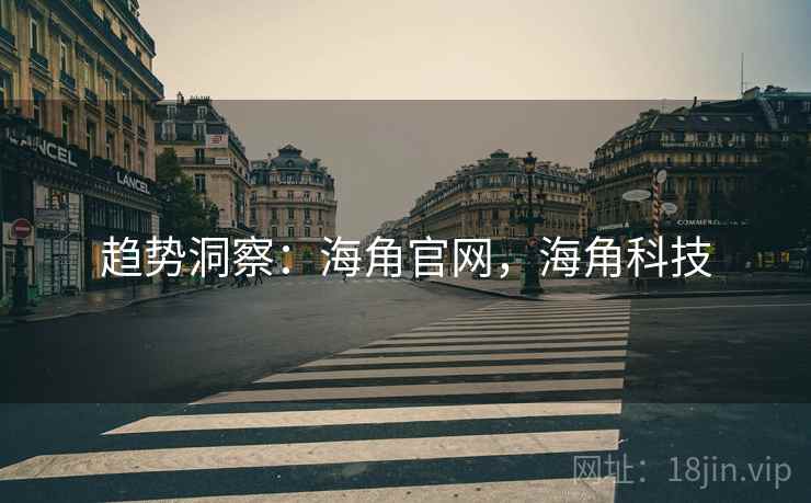 趋势洞察：海角官网，海角科技