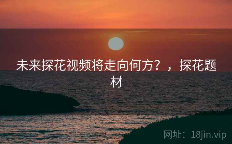 未来探花视频将走向何方？，探花题材