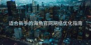 适合新手的海角官网网络优化指南